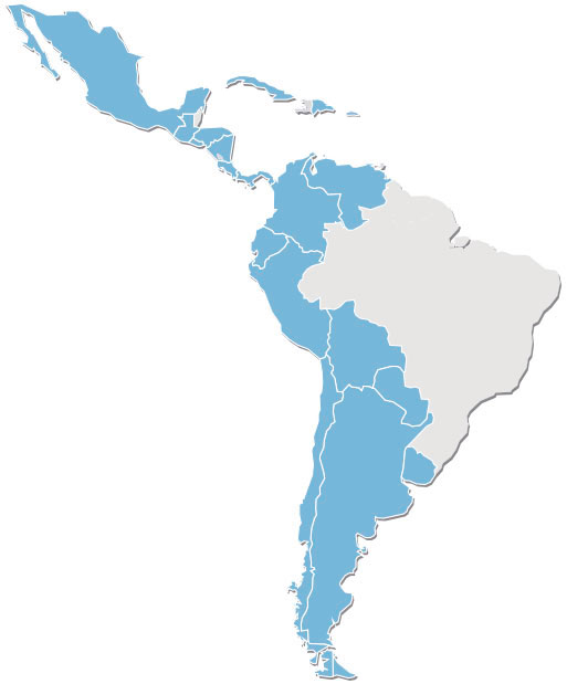 Mapa de Latinoamérica